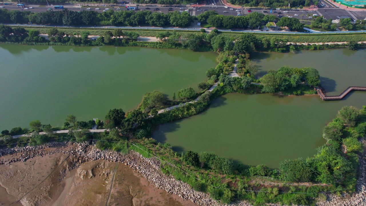航拍福州花海公园景观 5