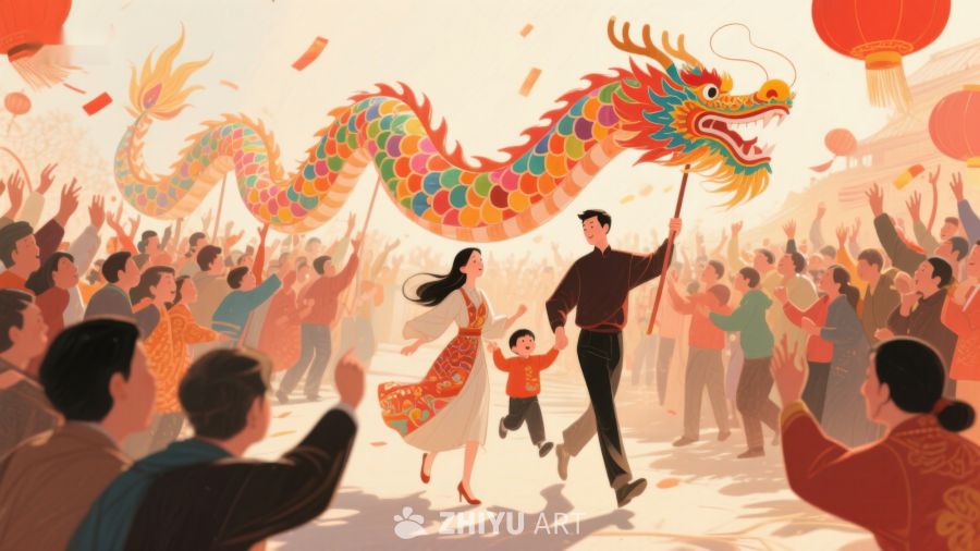 舞龙欢庆，阖家欢乐 919