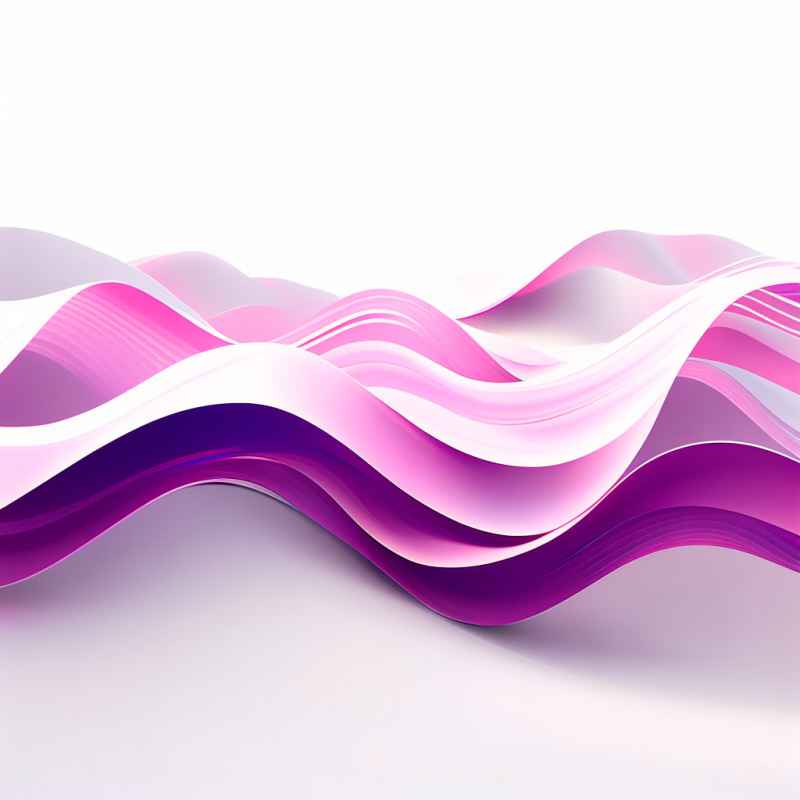 紫色波浪光效线条 7