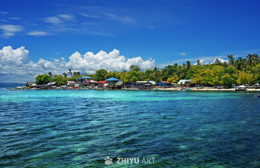 热带海岛的宁静时光