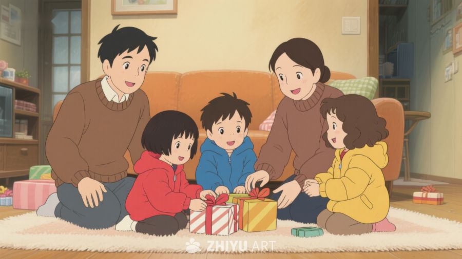 温馨家庭共度节日时光 251
