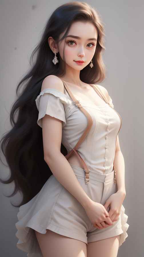 吊带美女