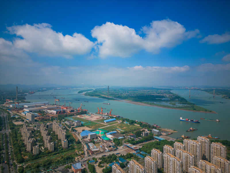航拍 江苏 镇江 城市 风光