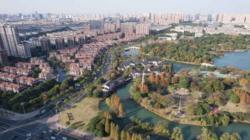 苏州 张家港 梁丰生态园 俯拍 6