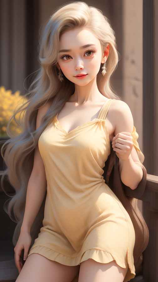 吊带高级美女