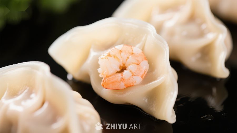 鲜虾饺子，美味诱人