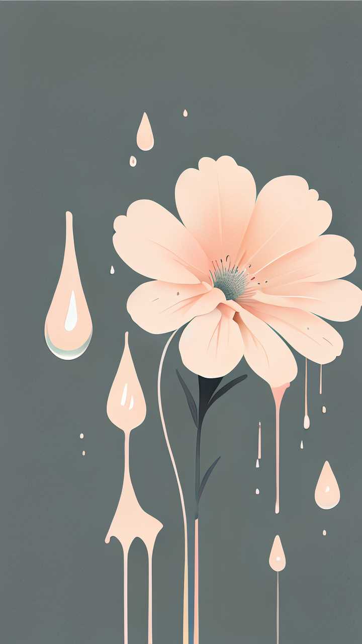 花的水滴