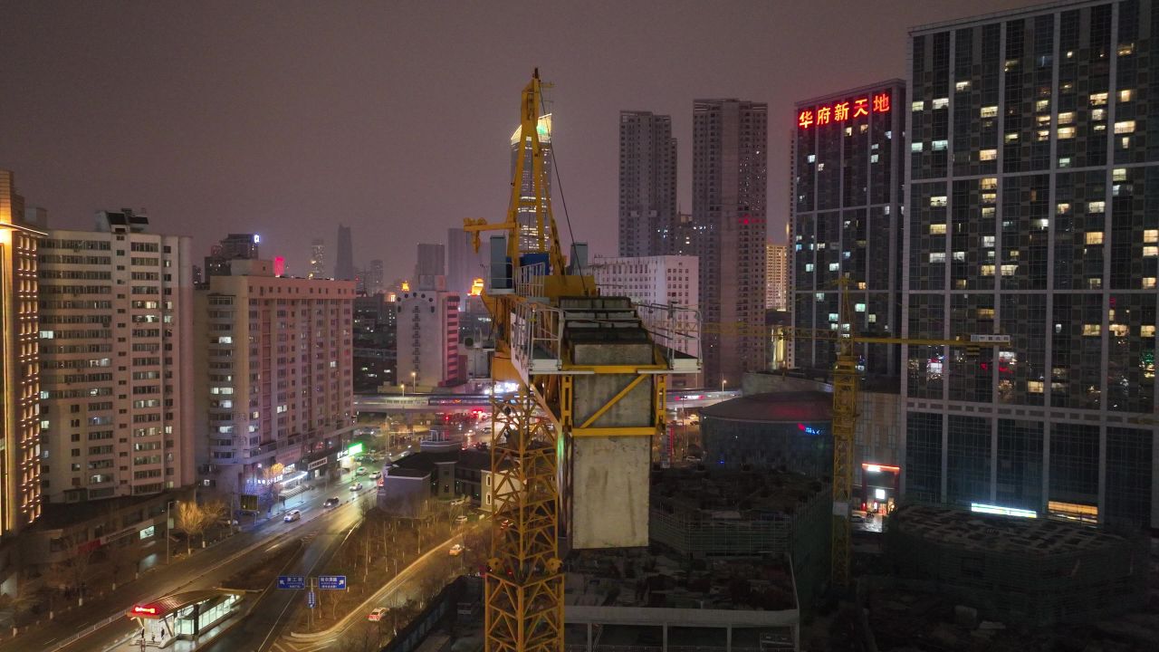 城市夜景宣传 城市楼宇景观 城市地标