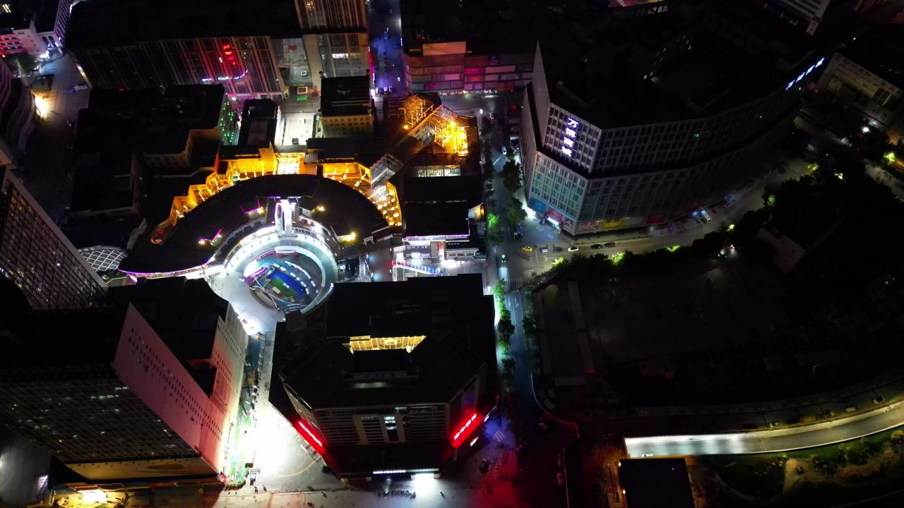 河南郑州城市夜景