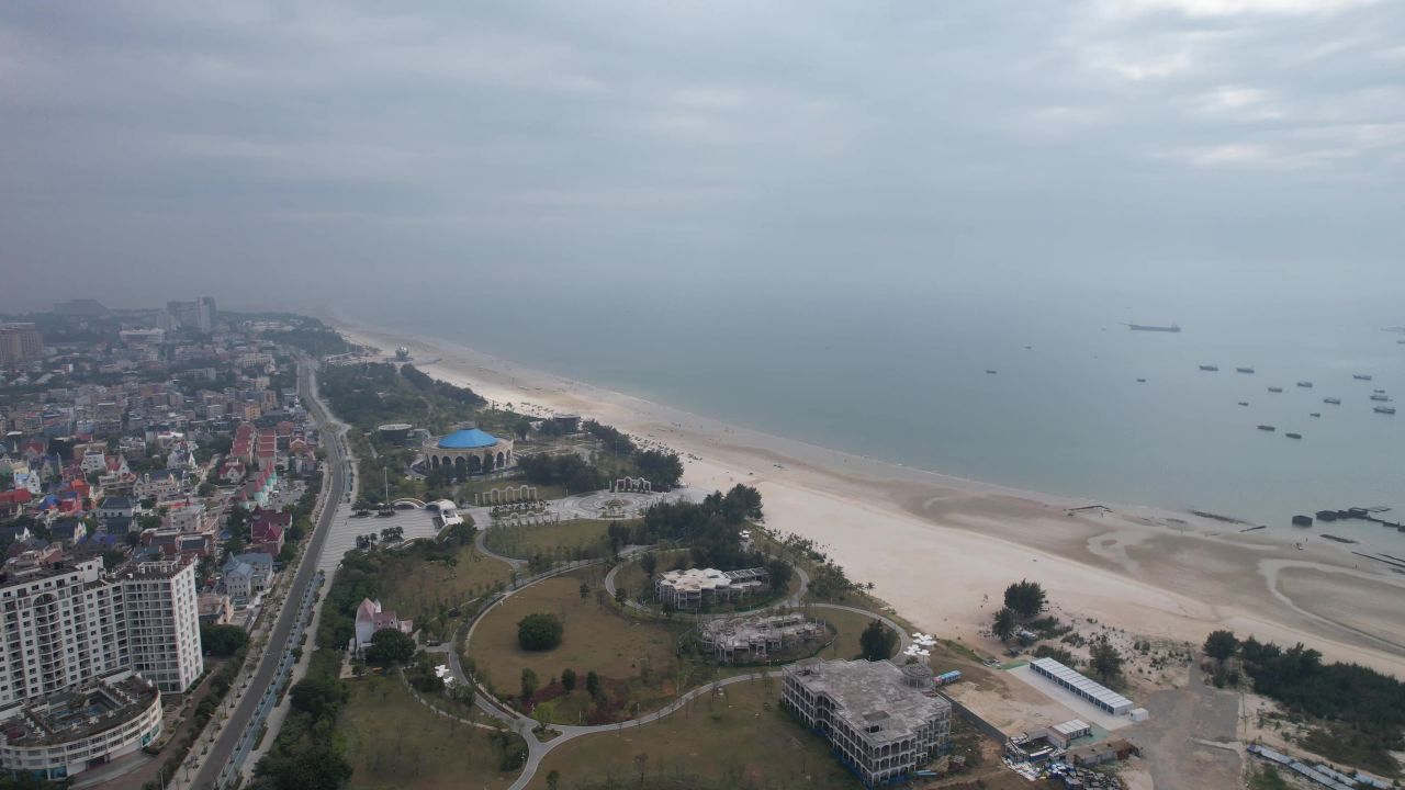广西北海银滩航拍