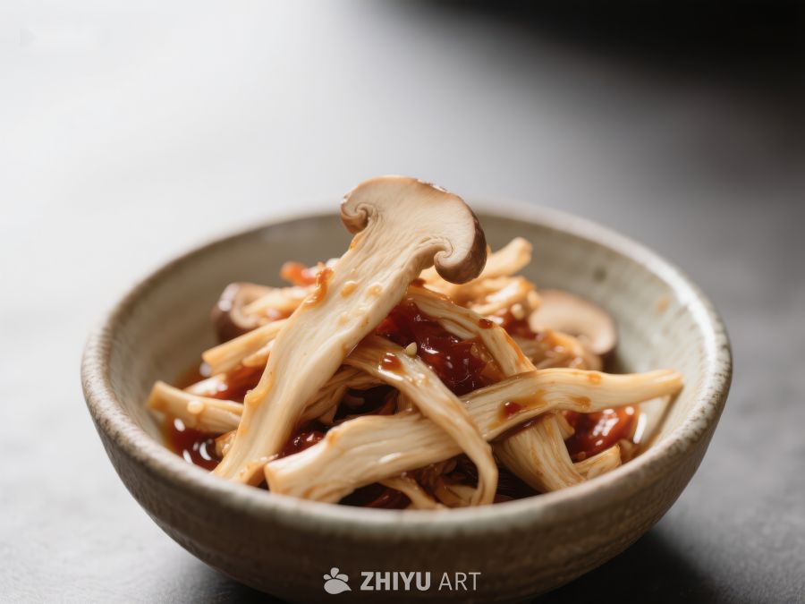 碗中美味的腌制蘑菇 1500