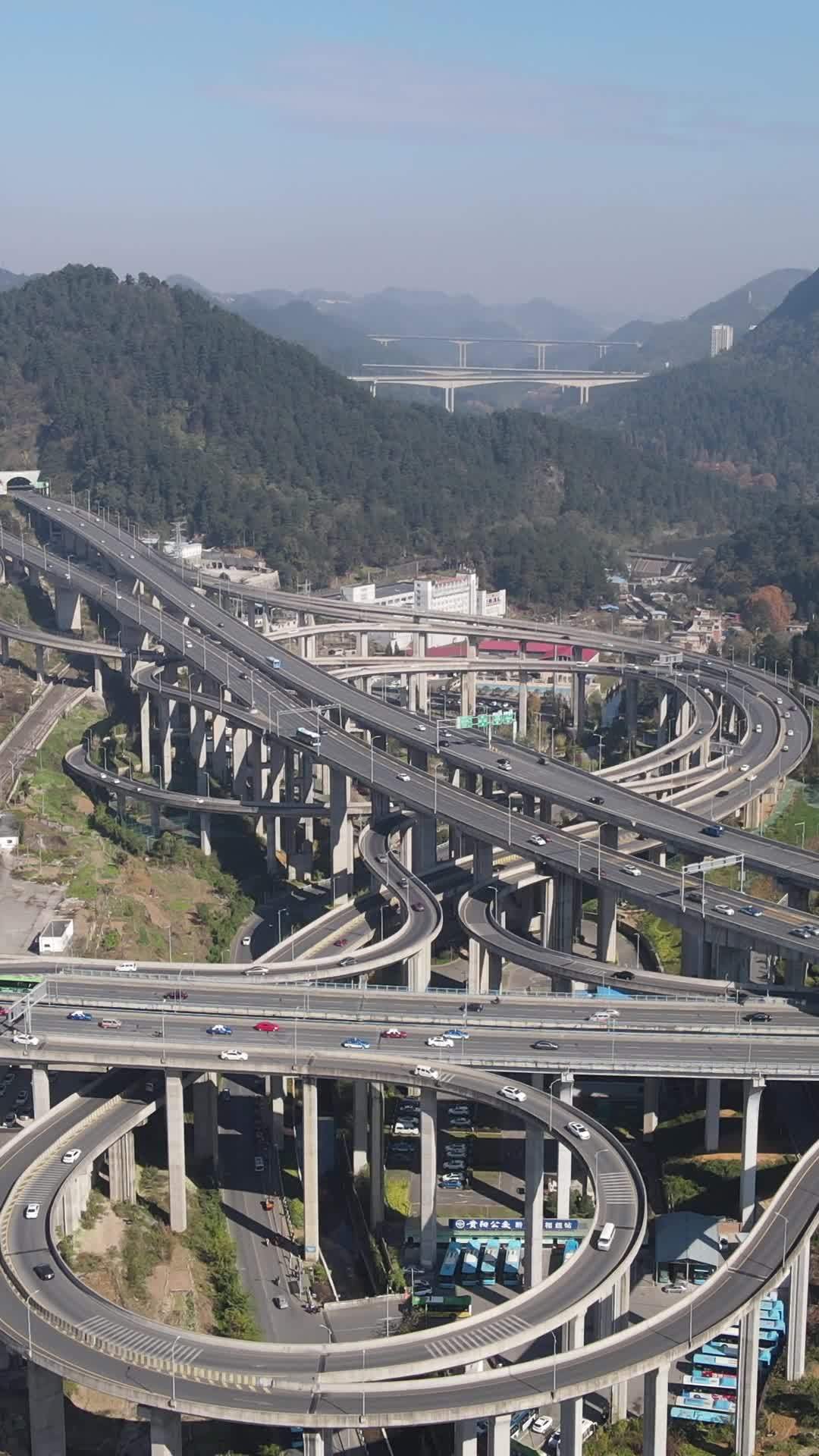 山区繁忙立交桥