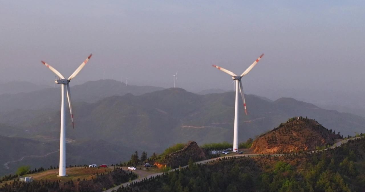 山间风力发电站