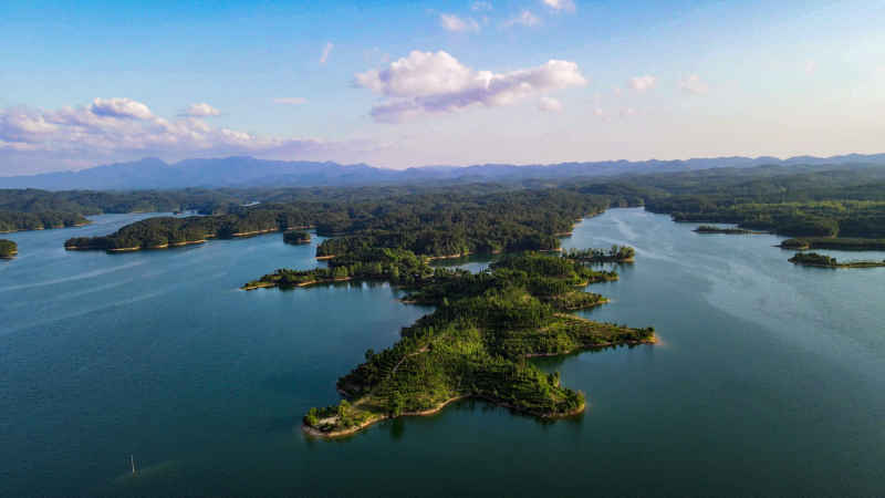 航拍祖国青山绿水自然风景