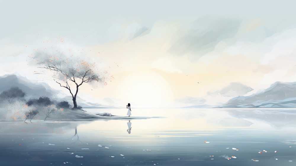 艺术浅白色唯美背景图99