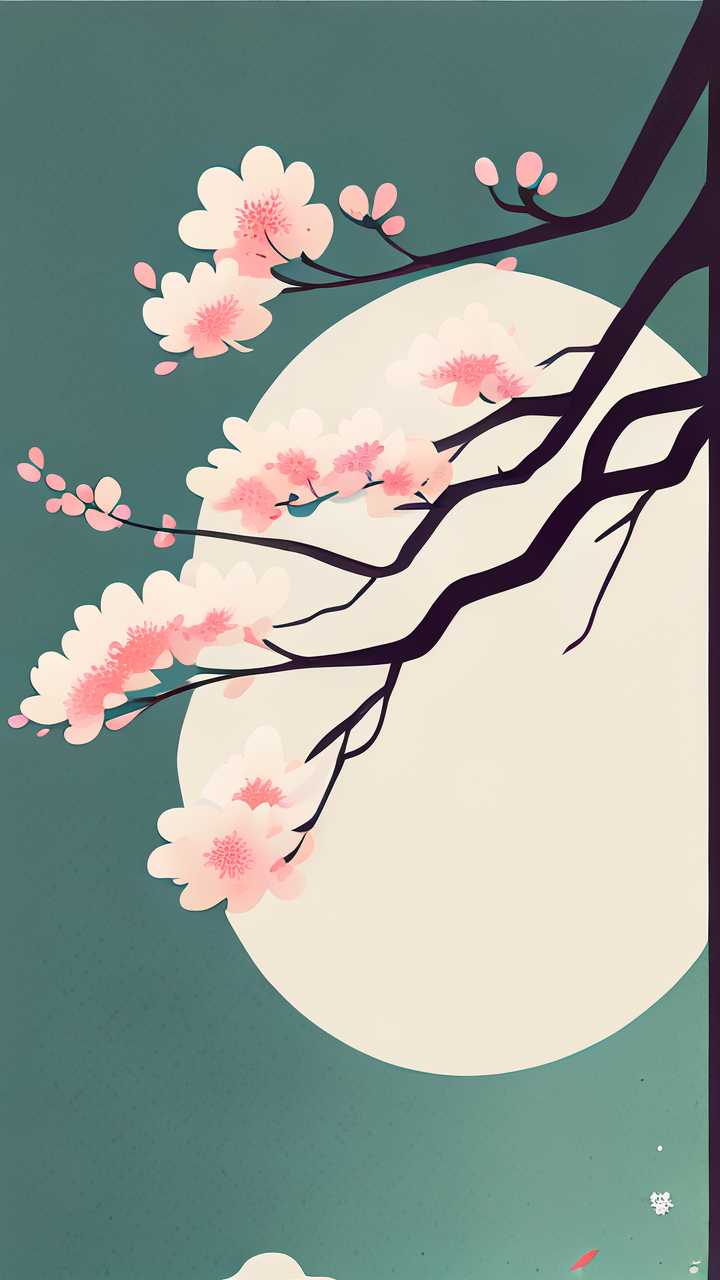春季插画简约风格