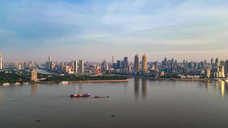 湖北武汉城市建设航拍摄影图 