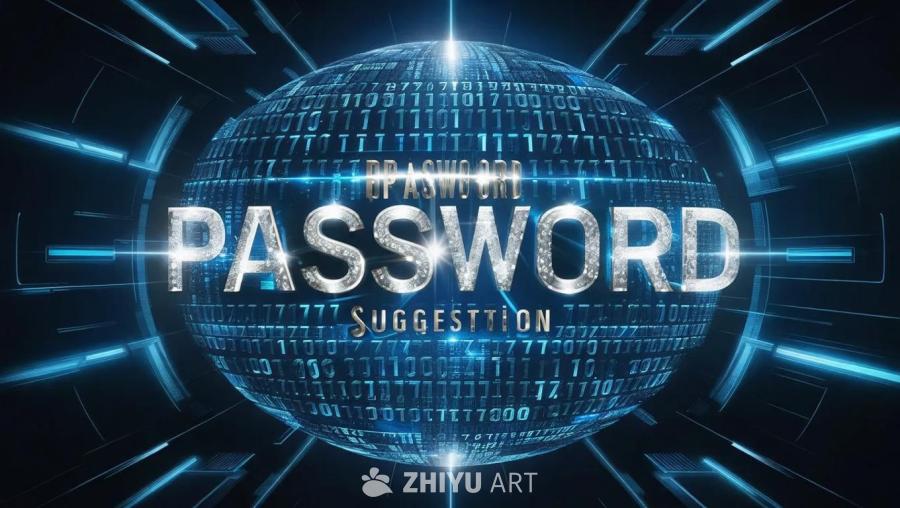 一个球体，其表面由二进制代码构成。球体前方有银色的
