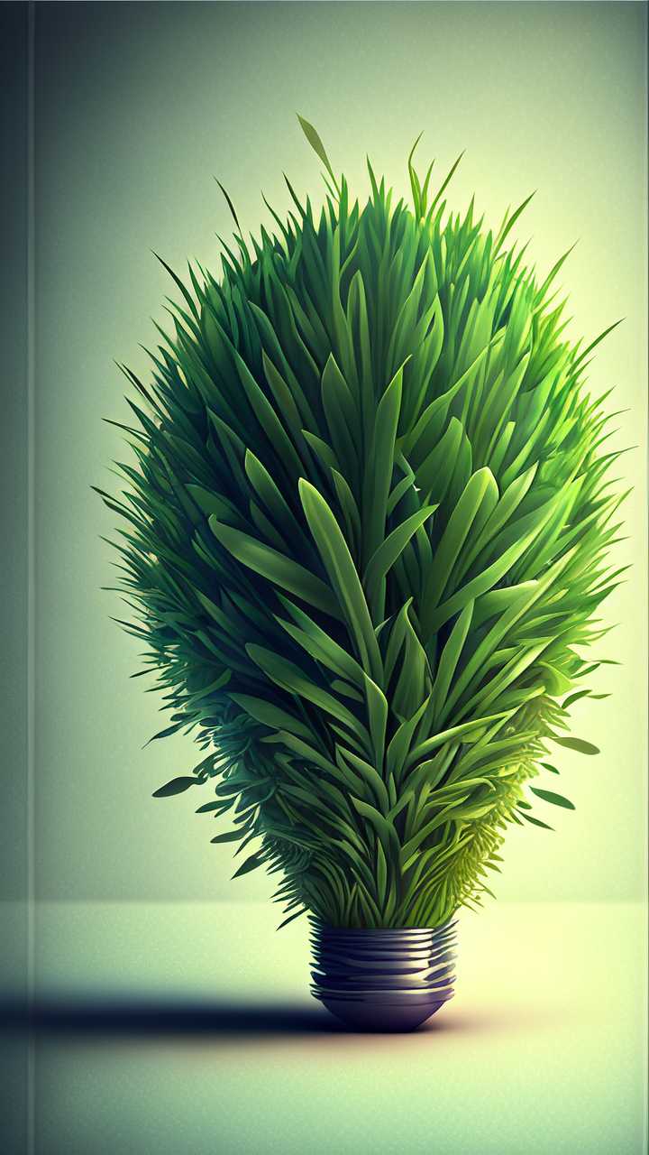 创意绿色的小草