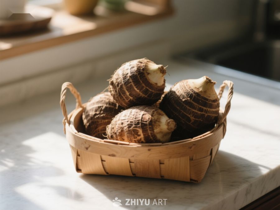 竹篮中的芋头 626