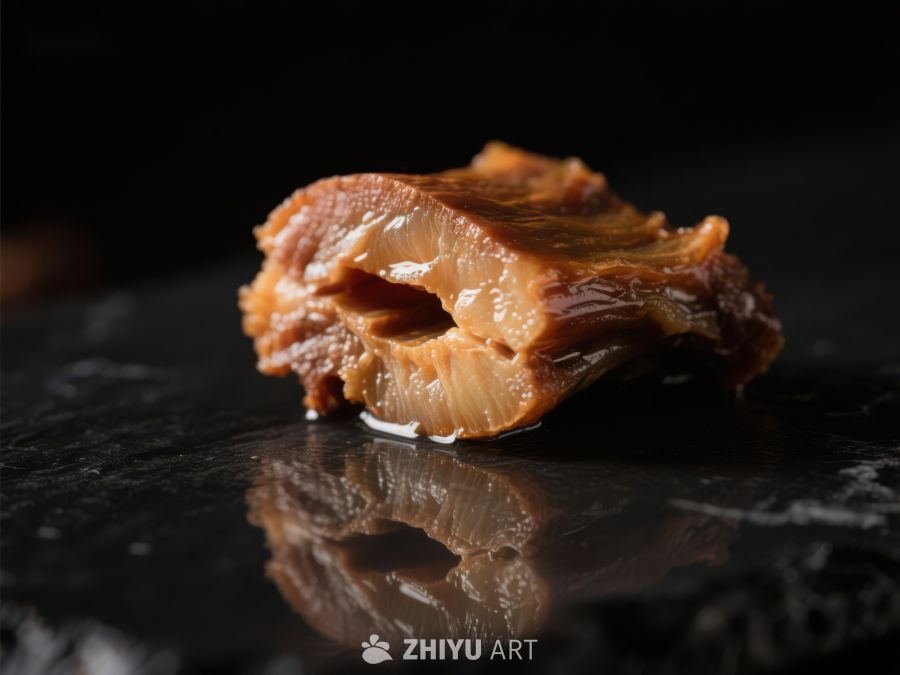 焦糖色肉块特写 411