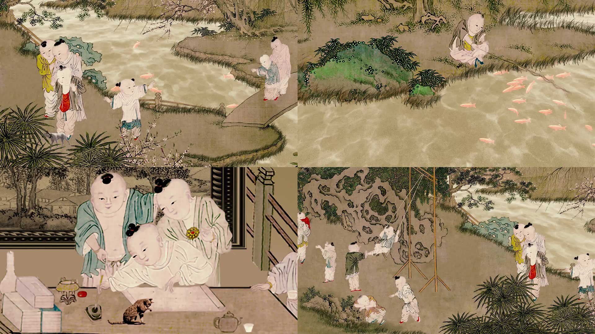 AE模板 6.1儿童节古代孩子玩耍动态视频4K
