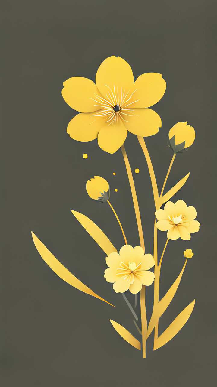 黄色小花花