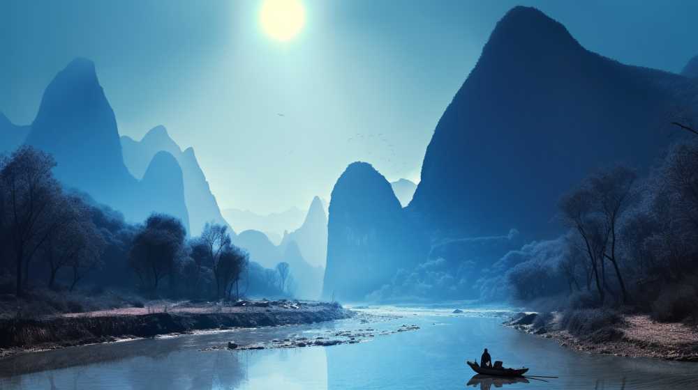 水彩风景绿色