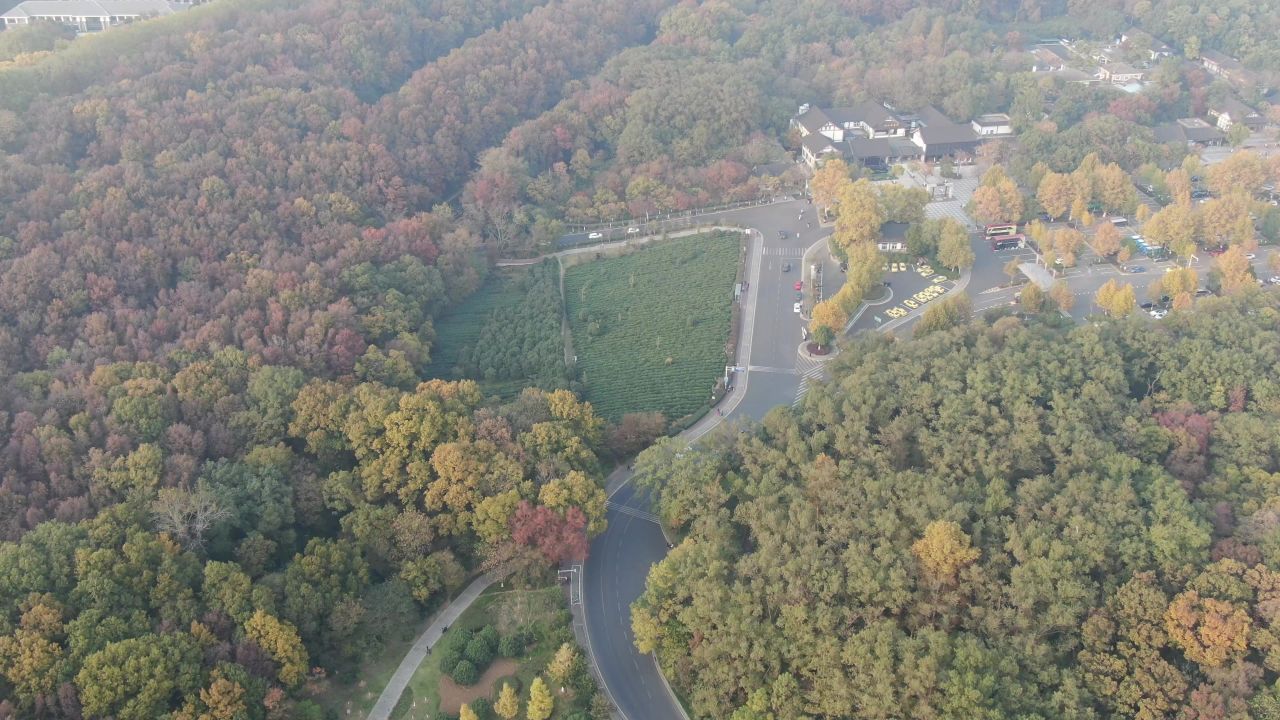 江苏南京城市风光旅游景区地标建筑航拍 