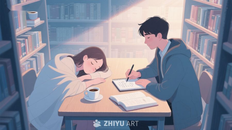 图书馆里的学习时光 285