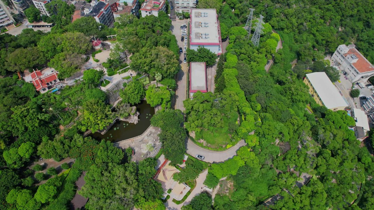 航拍厦门鸿山公园
