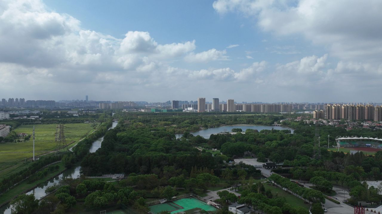 延时航拍昆山体育生态园 3