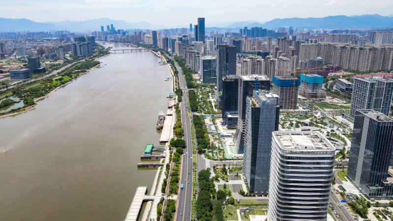 福建福州城市风光航拍摄影图
