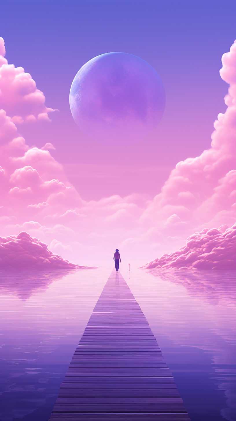 紫色艺术唯美背景