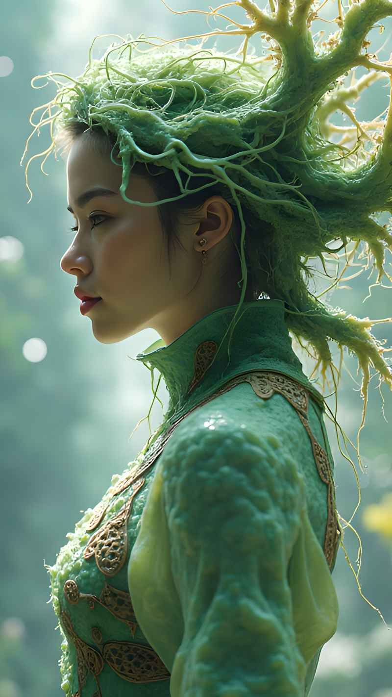 森林系列五颜六色古风艺术美女 127