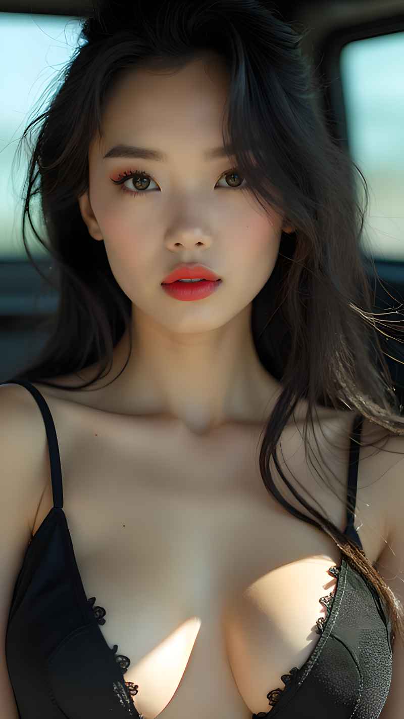 美女与车模特写拍摄 17