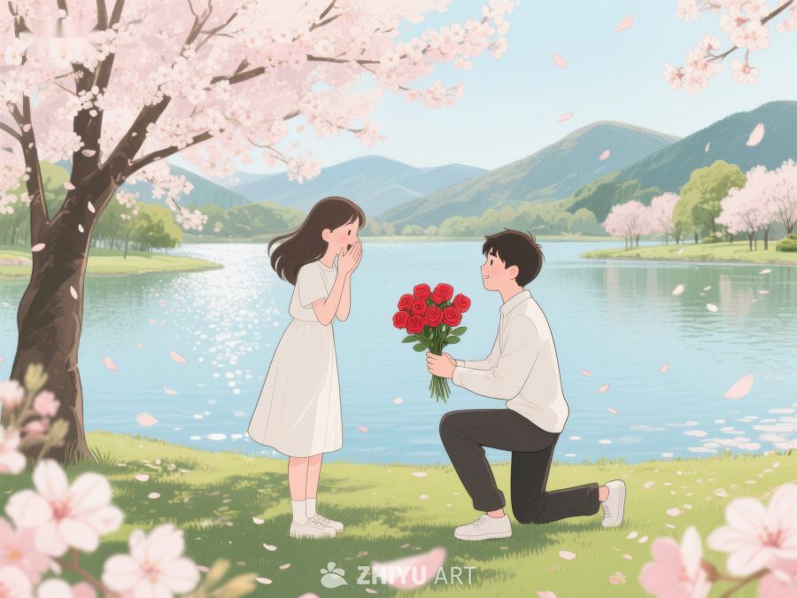湖畔樱花下浪漫求婚 314