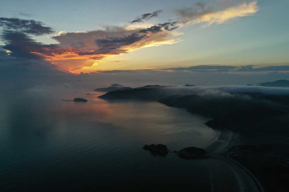 舟山嵊泗海边日出