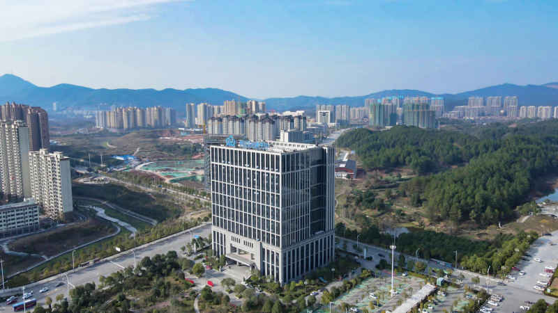 湖南怀化城市风光航拍 