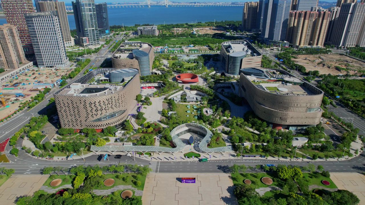 航拍泉州公共文化中心