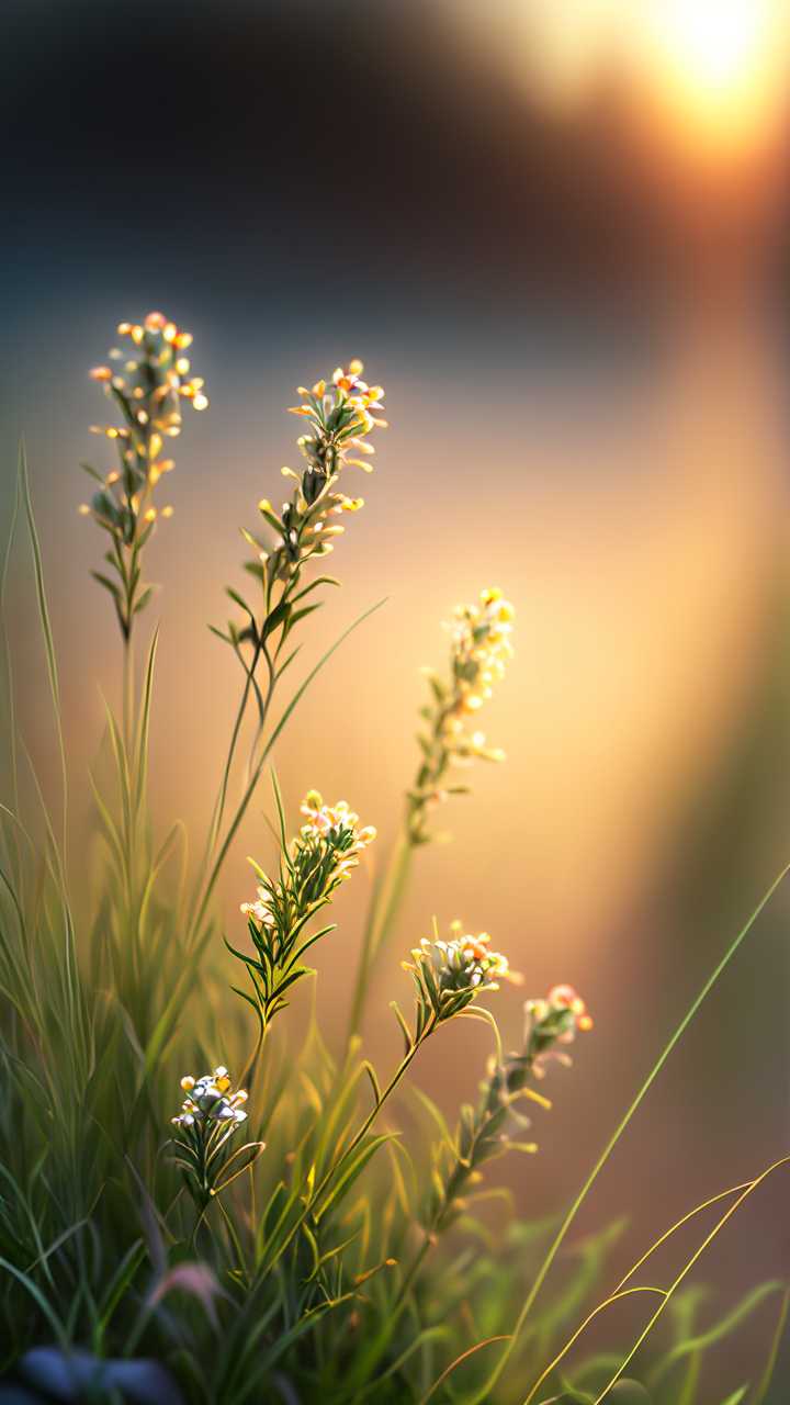 太阳下的小花小草