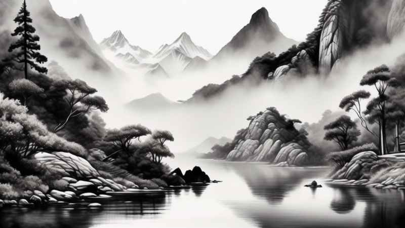 山水风景插画 44