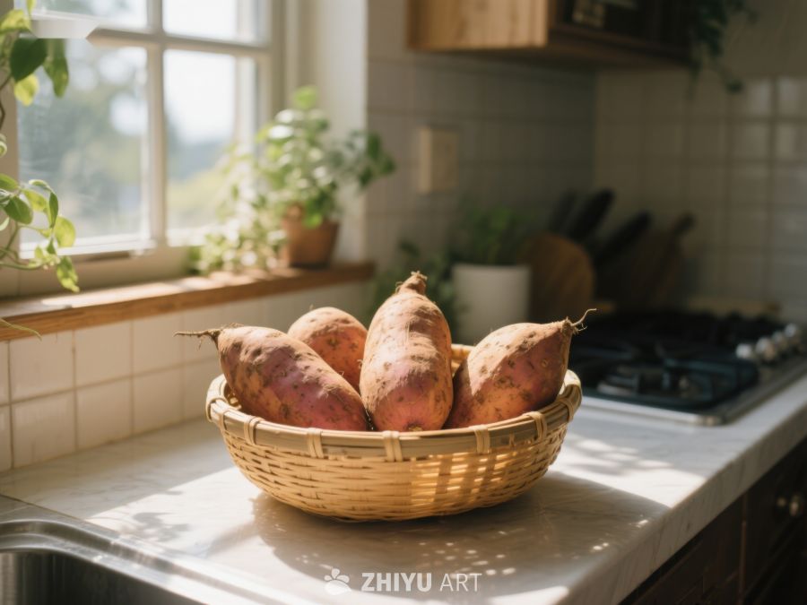 厨房窗边的红薯篮 40