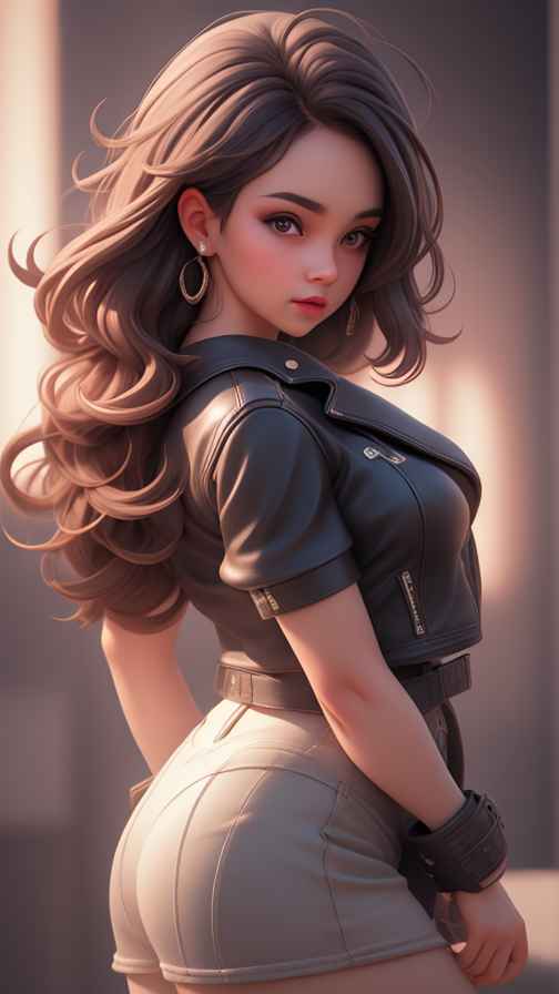 穿牛仔的女孩