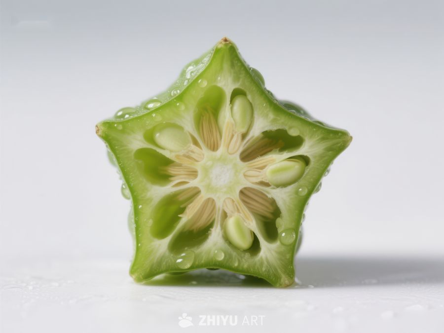 切片杨桃的特写 328