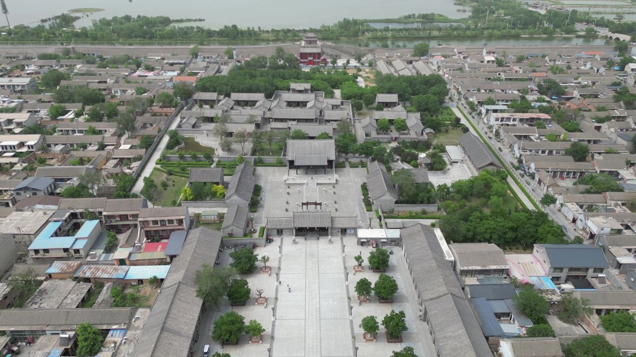 河北邯郸广府古城5A景区航拍