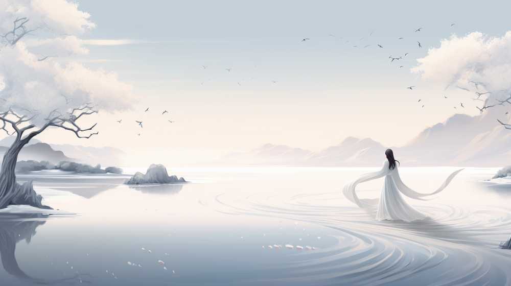 浅色唯美创意背景