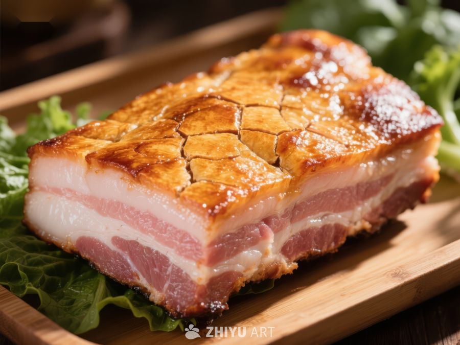 香脆五花肉，色泽金黄诱人