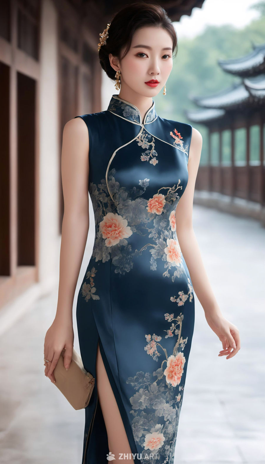 美女旗袍