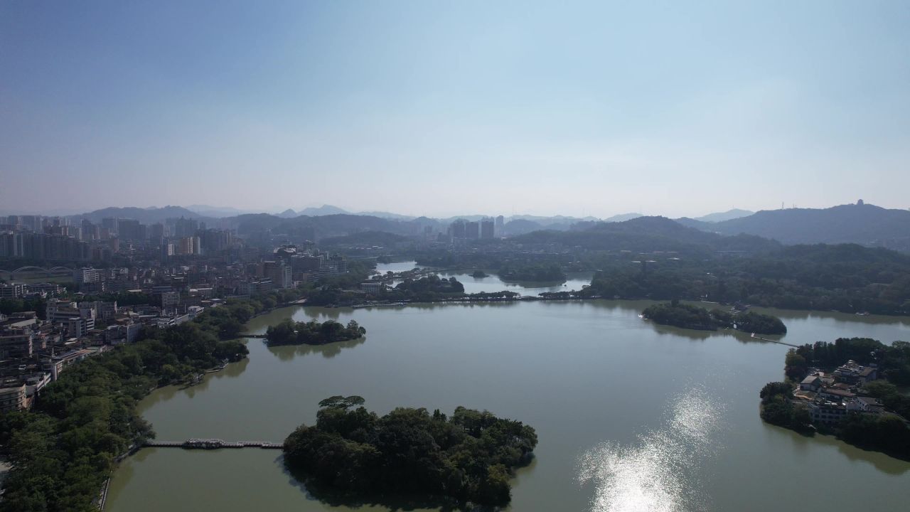 广东惠州西湖5A景区航拍